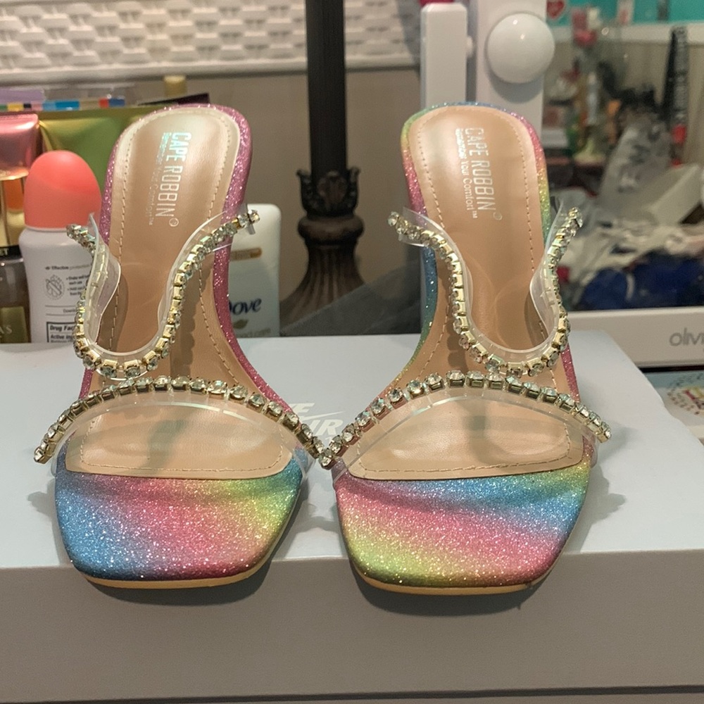Multi colored heels